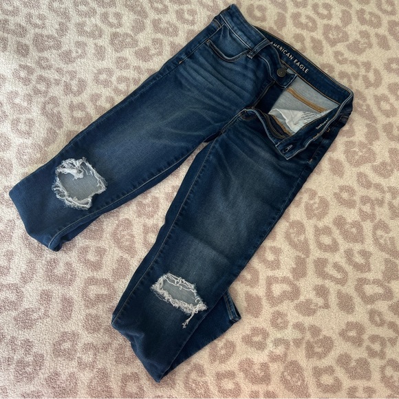 SOLD American Eagle NE(X)T LEVEL Jegging COLOR after midnight size 8 regular - Picture 4 of 10